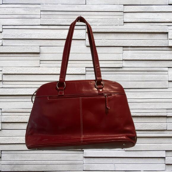 Franklin Covey Red Computer Bag / Briefcase - Picture 3 of 8